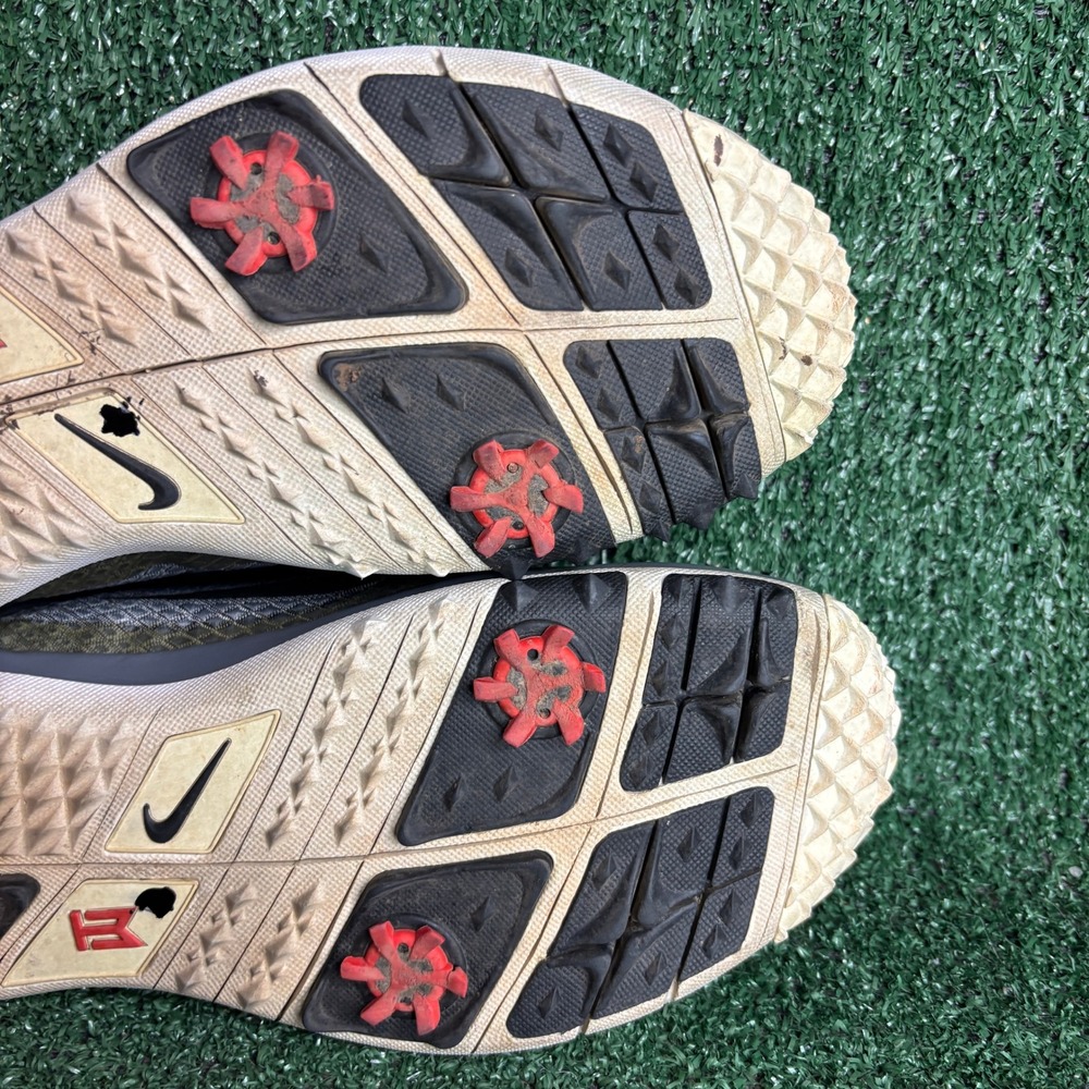 Nike Tiger Woods TW 15 Spiked Golf Mesh Athletic Shoes Grey Womens Size 10.5 - Picture 9 of 12